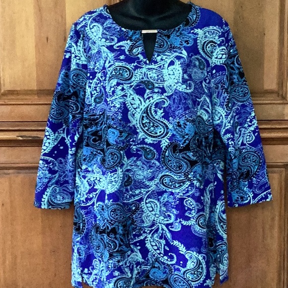 🦋NWOT Ava & Grace Fun Size 1 X-Large So So Colorful Top Wardrobe Must Have 🦋 - Picture 8 of 10